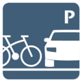 Belastungsklasse L15-Piktogramm-Fahrrad-Auto