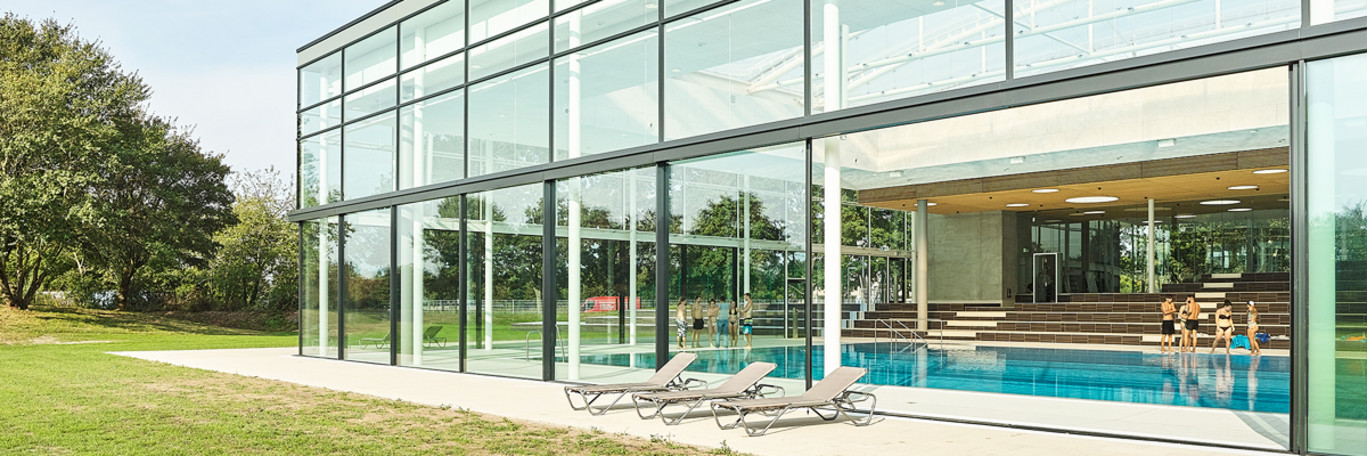 Faecherbad Karlsruhe, Außenansicht