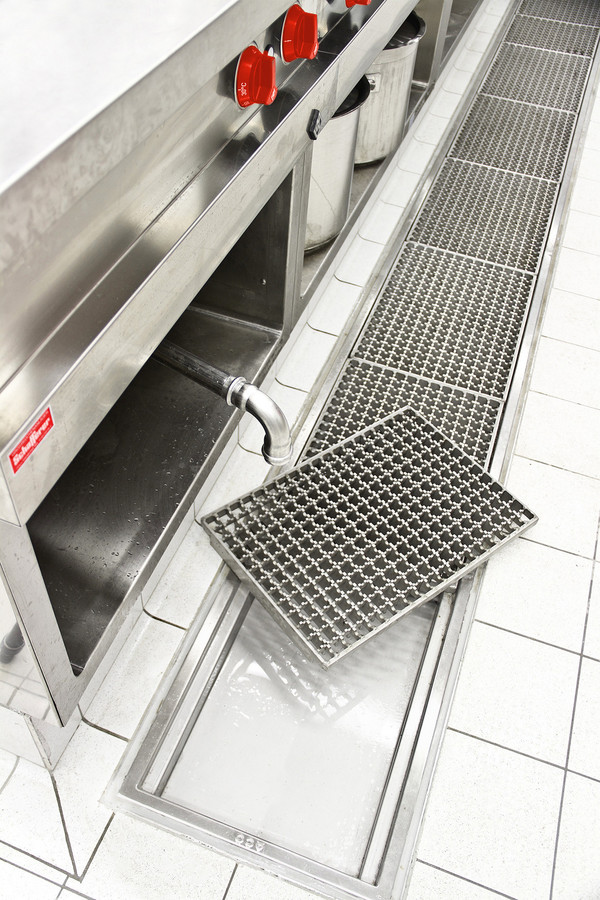 Küchenrinnen-Küche-Boden