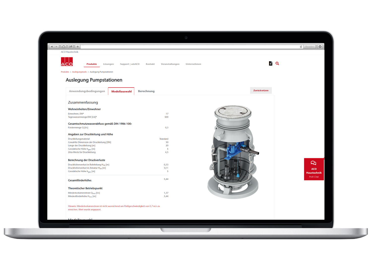 Auslegung Pumpstationen