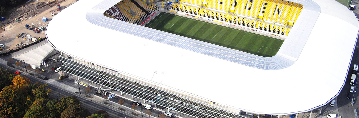 Stadion Dachentwässerung