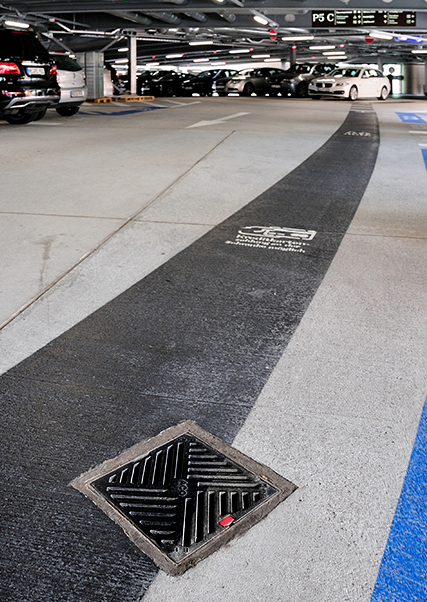 Entwässerung Parkdeck Parkplatz