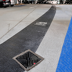 Parkplatz Parkdeck Entwässerung